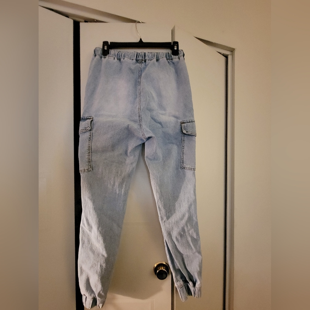 Denim joggers
